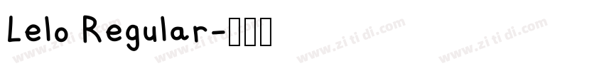 Lelo Regular字体转换